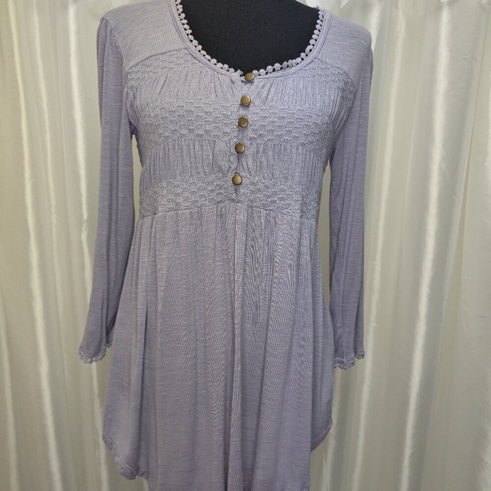 Women's Lilac Long Sleeve Top